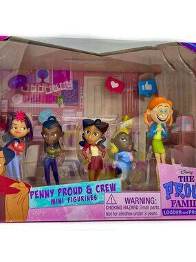 Disney The Proud Family Crew Figure Set 5 Pieces - New / Sealed